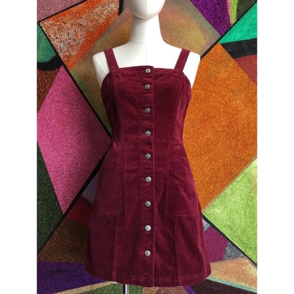 H&M corduroy jumper dress size large